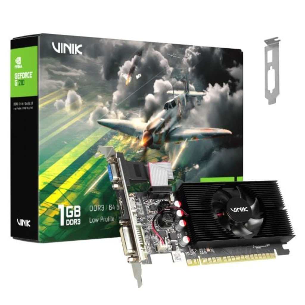 Placa de Vídeo 1Gb DDR3 64 Bits Geforce G210 - Vinik