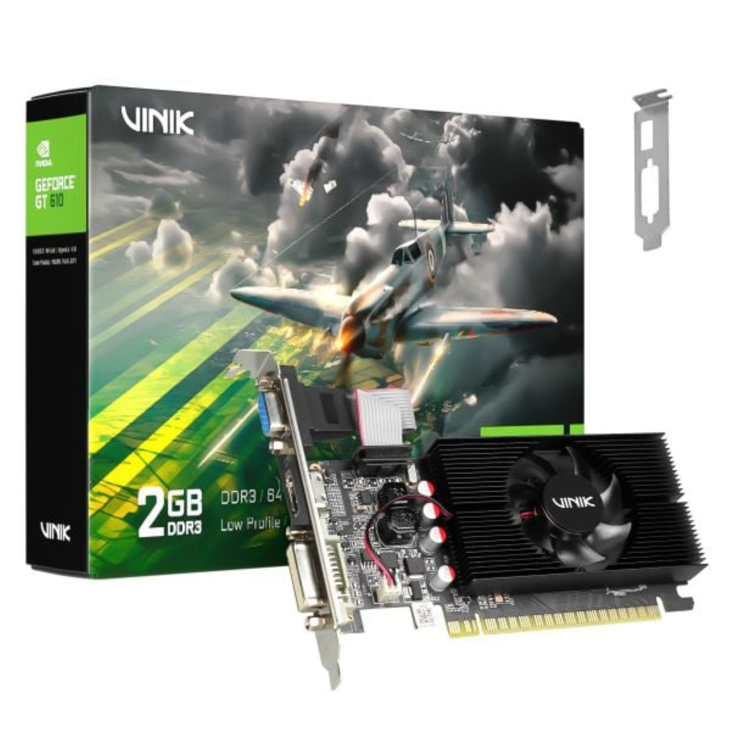 Placa de Vídeo 2Gb DDR3 64 Bits Geforce GT610 - Vinik