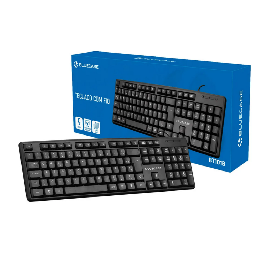 Teclado USB Básico BT101B - Bluecase