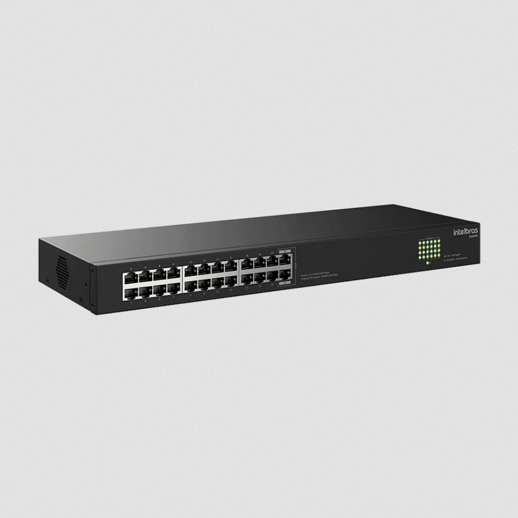 Switch 24 Portas Gigabit S1124G - Intelbras