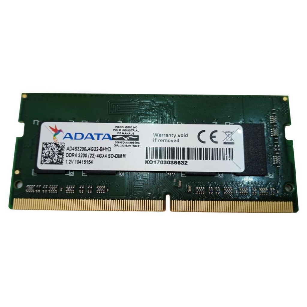 Memória RAM 4Gb DDR4 3200 Notebook - Adata