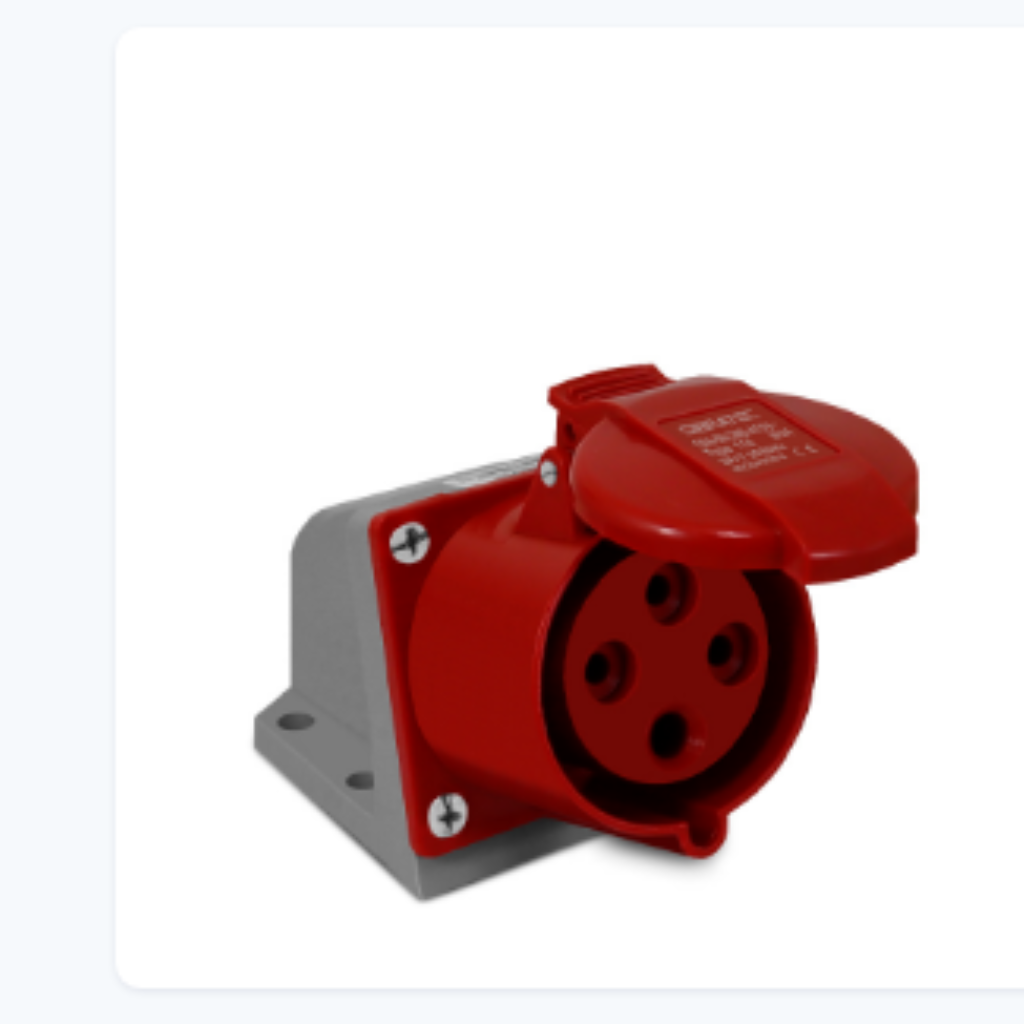 TOMADA DE SOBREPOR 114 - 3P+T 6H 380VAC / 16A VERMELHO IP44 - SIBRATEC