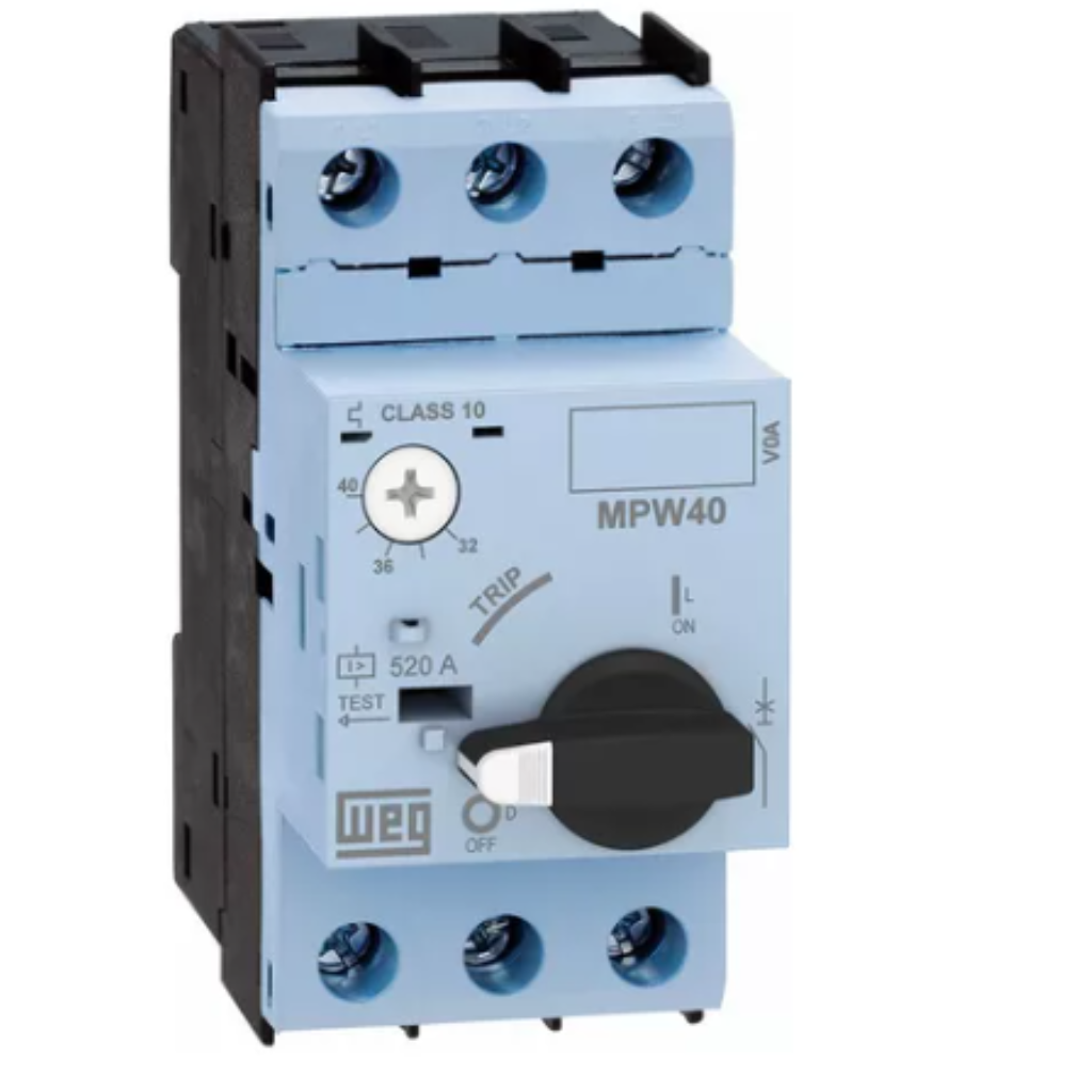 Disjuntor motor com faixa de ajuste B3de 10 a 16 amperes WEG