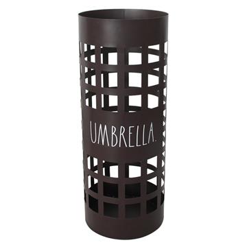 Porta Guarda Chuvas em Metal Preto 20 x 20 x 51 cm