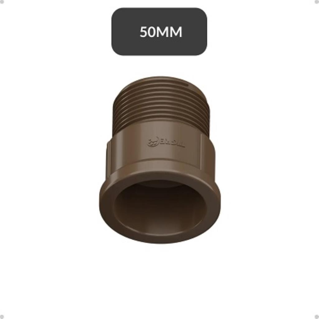 Adaptador Soldável 50mm 1.1/2 Curto Marrom Tigre