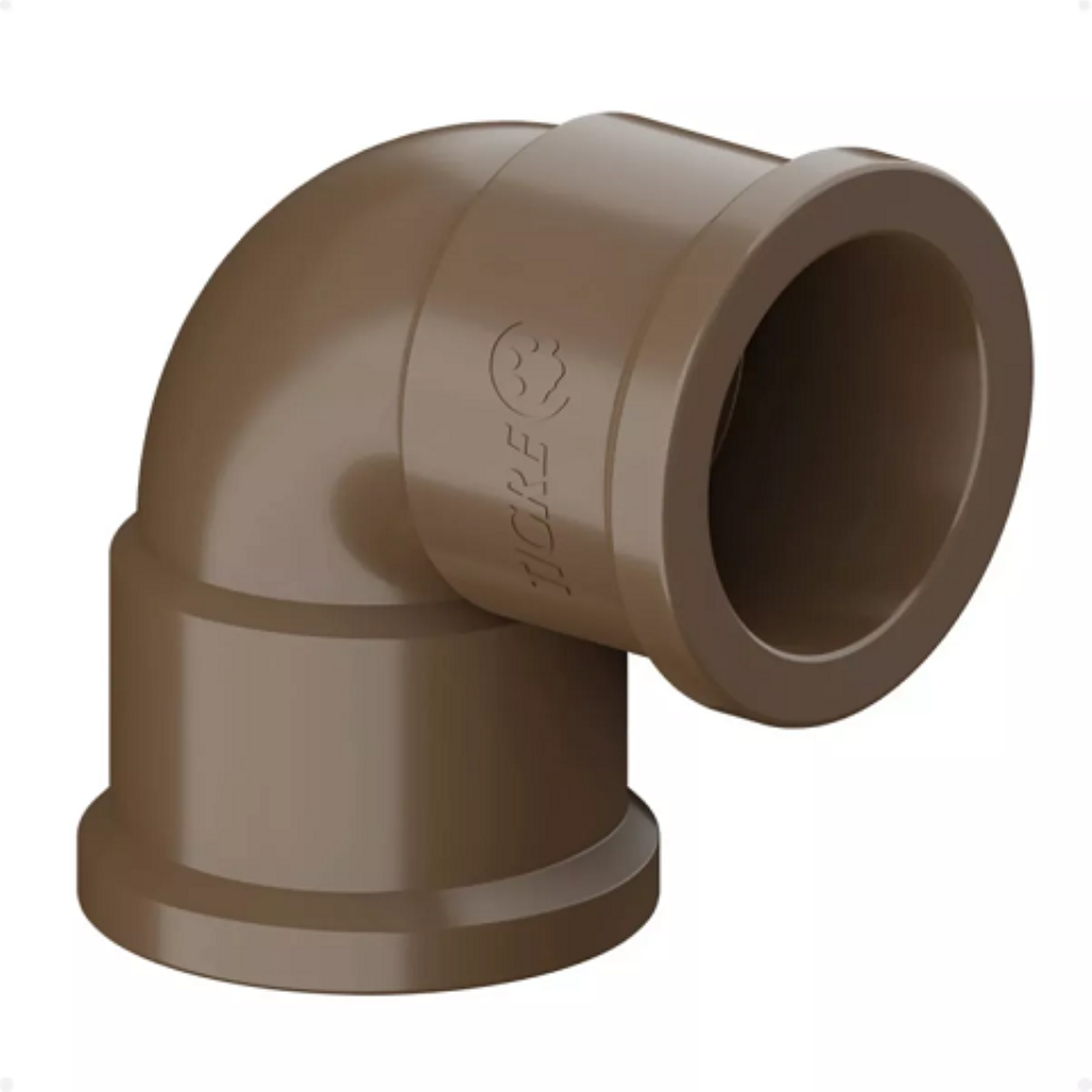 COTOVELO JOELHO MARROM 90° 25MM 3/4 TIGRE