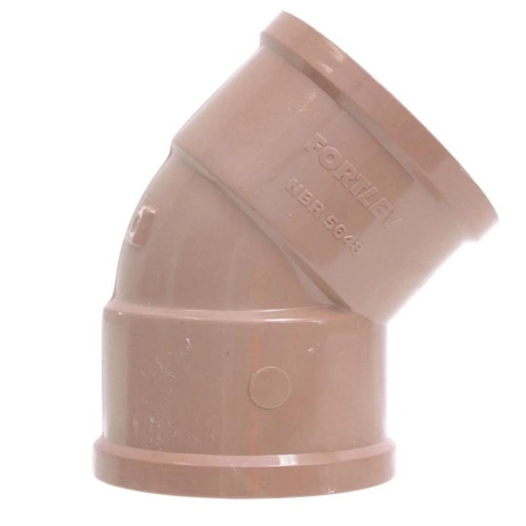 Joelho COTOVELO 25MM 45° Soldável PVC Fortlev