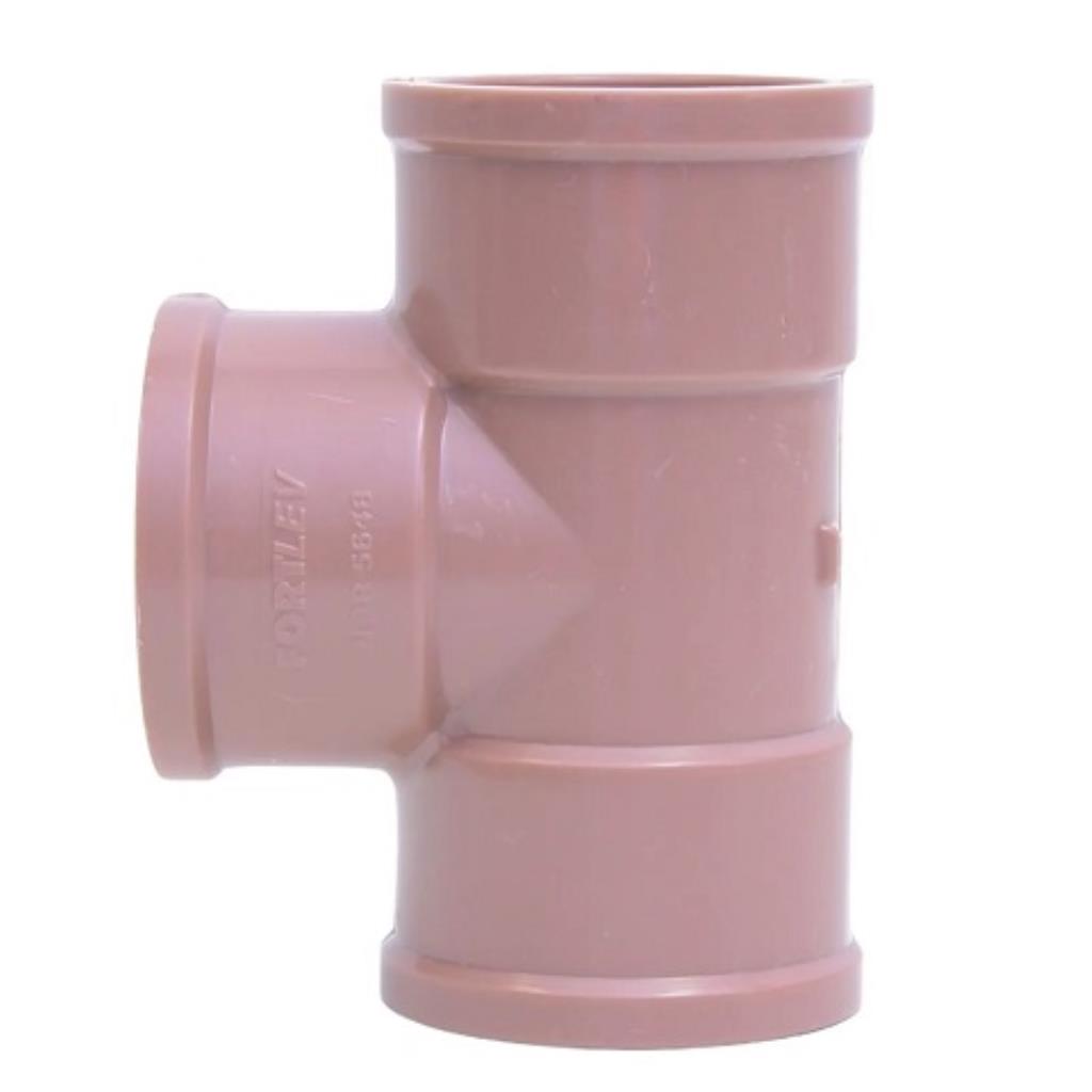 TEE Soldáve 50MM LLL PVC Fortlev
