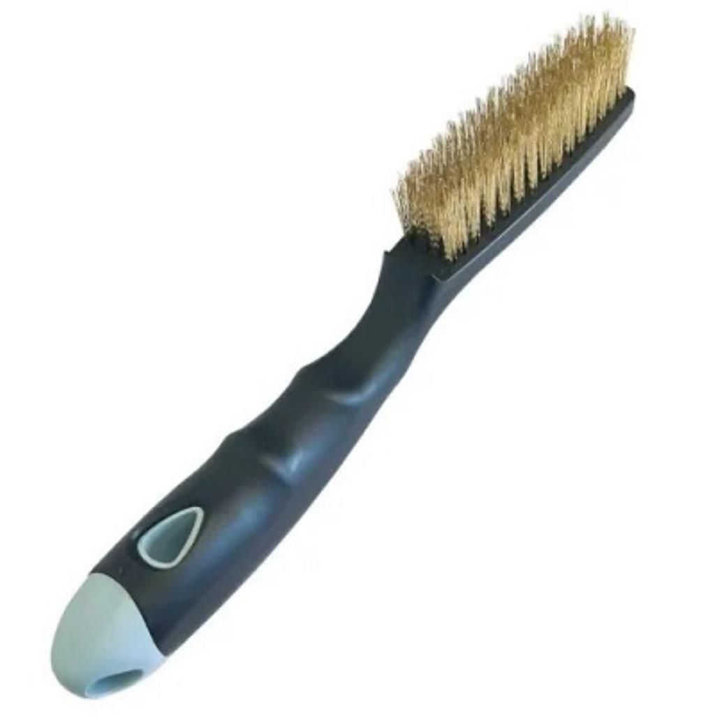 Escova manual de aço COMPEL 4 fileiras cabo de plástico