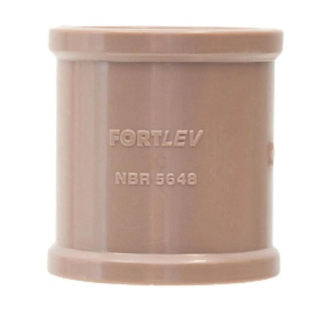 Luva Soldável 50MM LL MARROM PVC Fortlev