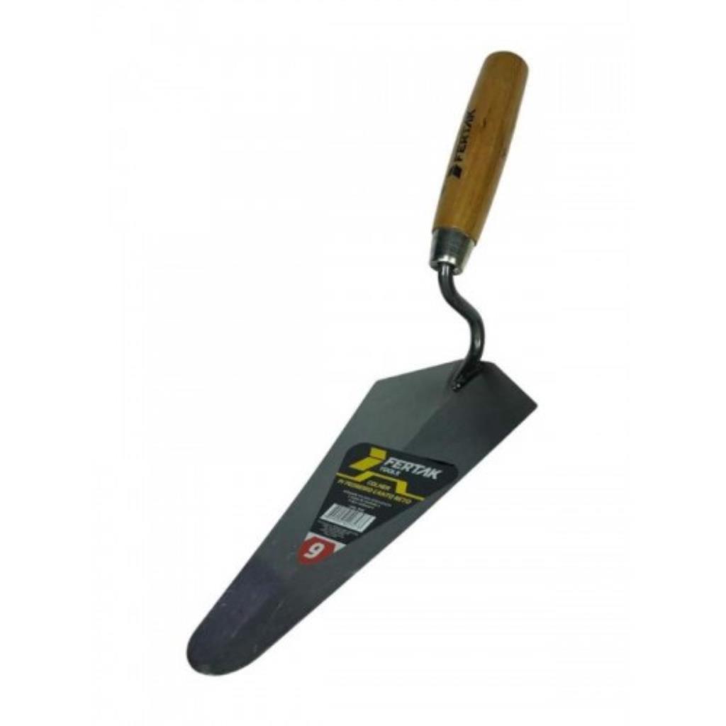 Colher Para Pedreiro 9" Canto Reto Fertak