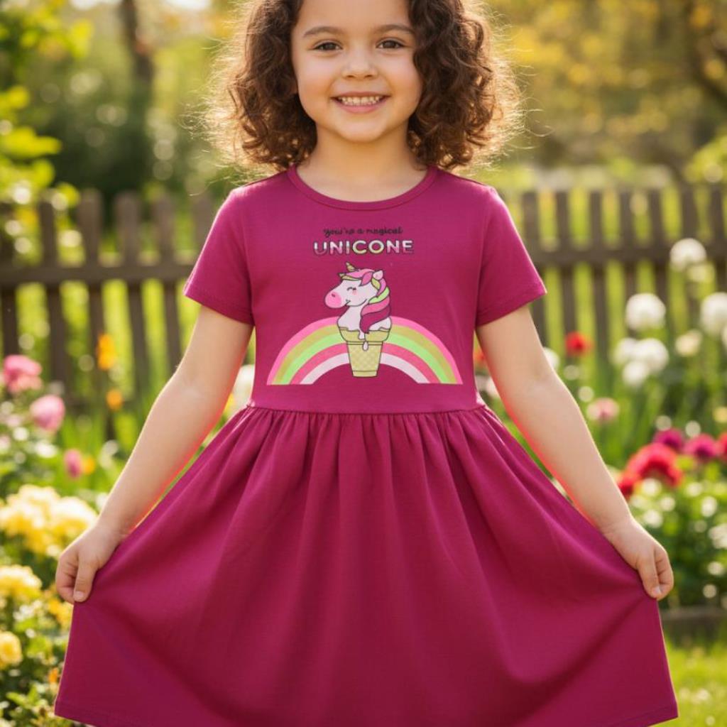 VESTIDO JUVENIL PRINCESINHA UNICORNIO TAMANHO 14