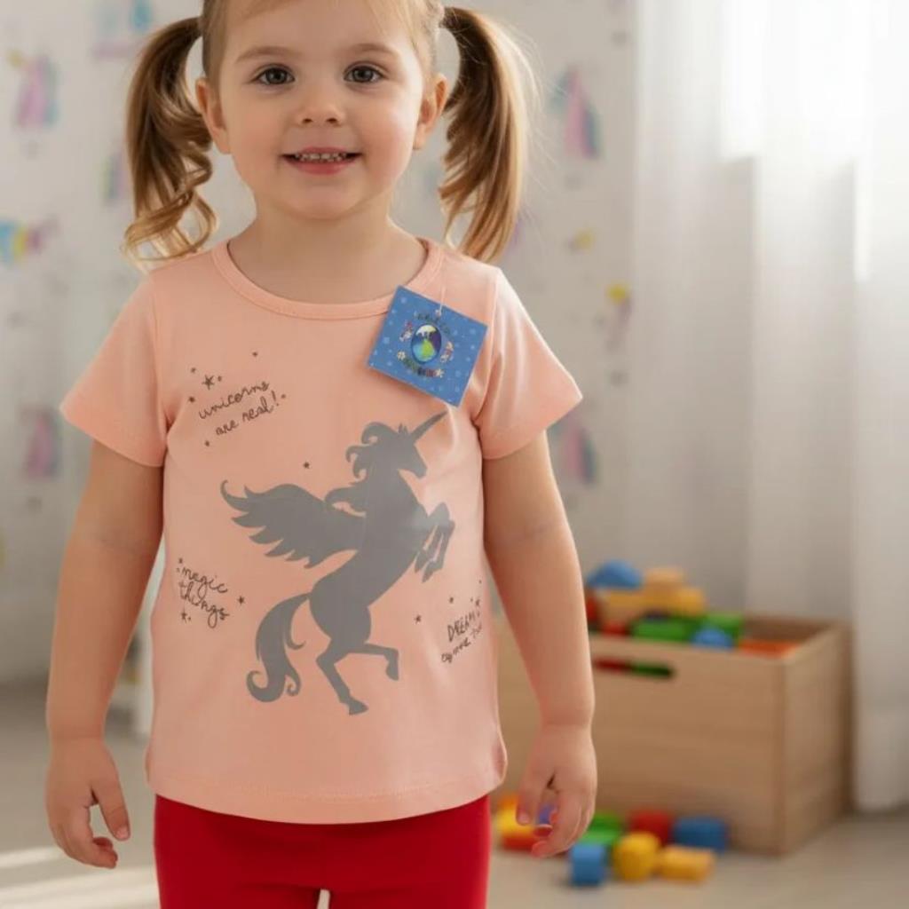 CONJUNTO FEMININO INFANTIL UNICORNIO TAMANHO 1