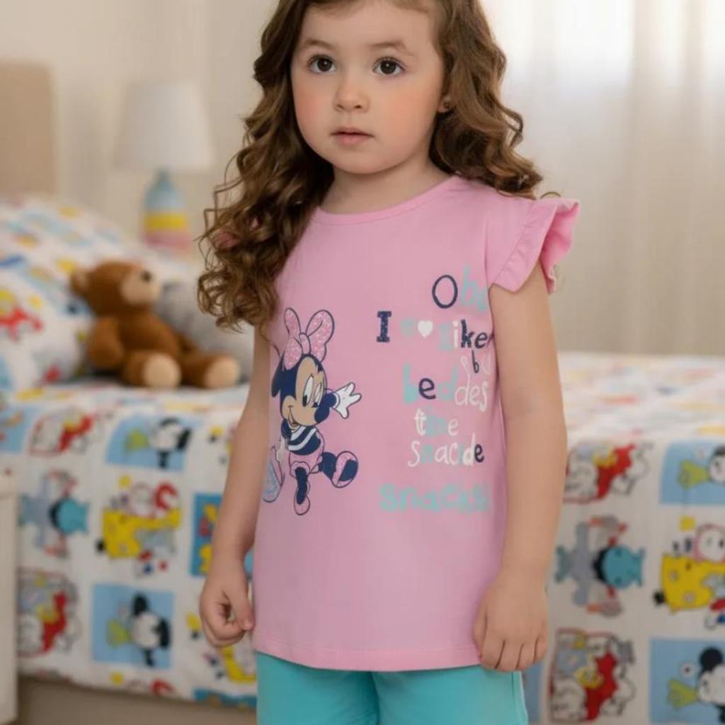 PIJAMA DE VERÃO MINNIE TAMANHO 2
