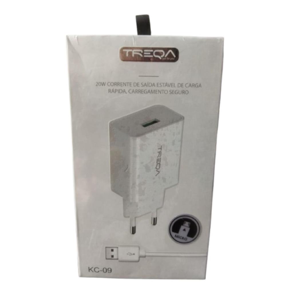 Carregador Carga Rapida 20W Treqa V8 KC-09