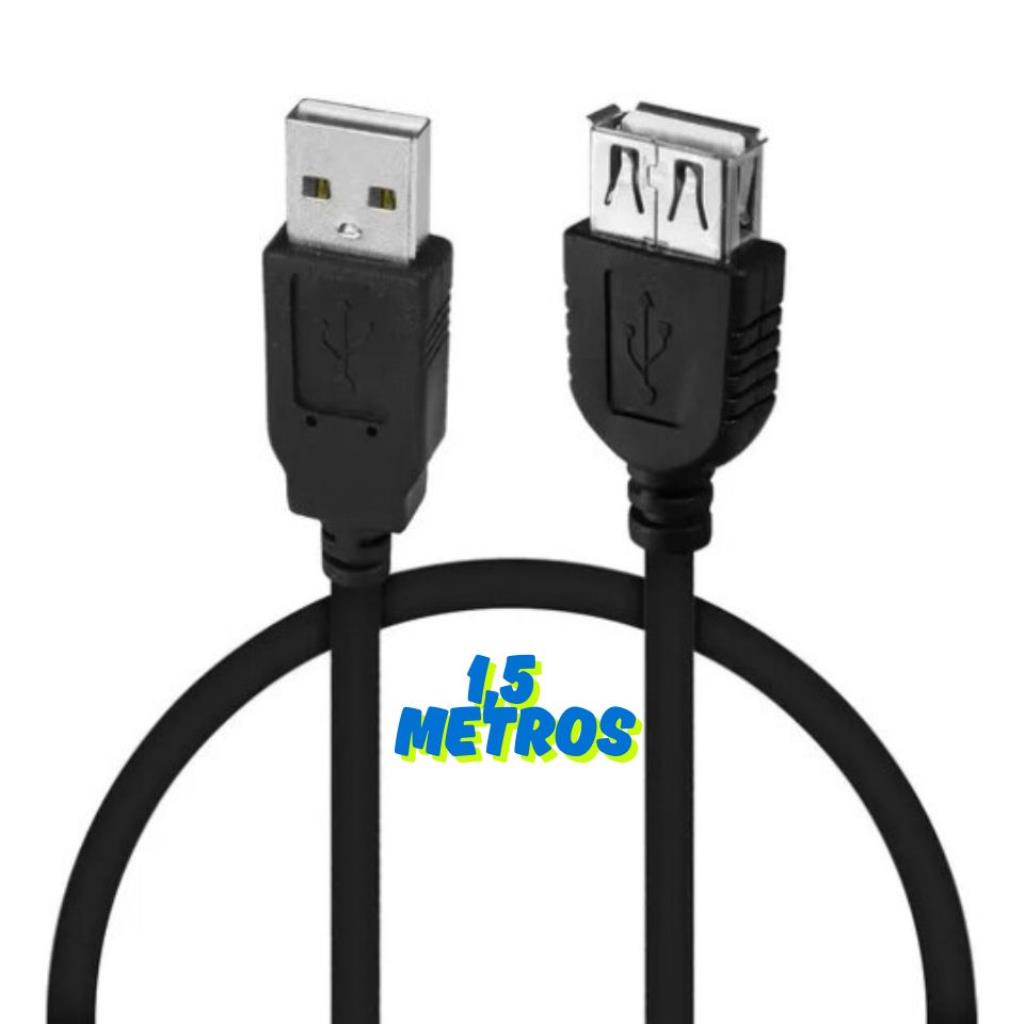 Cabo Extensor USB A Macho para USB A Femea com 1.5 Metros KAP-UN-1.5M