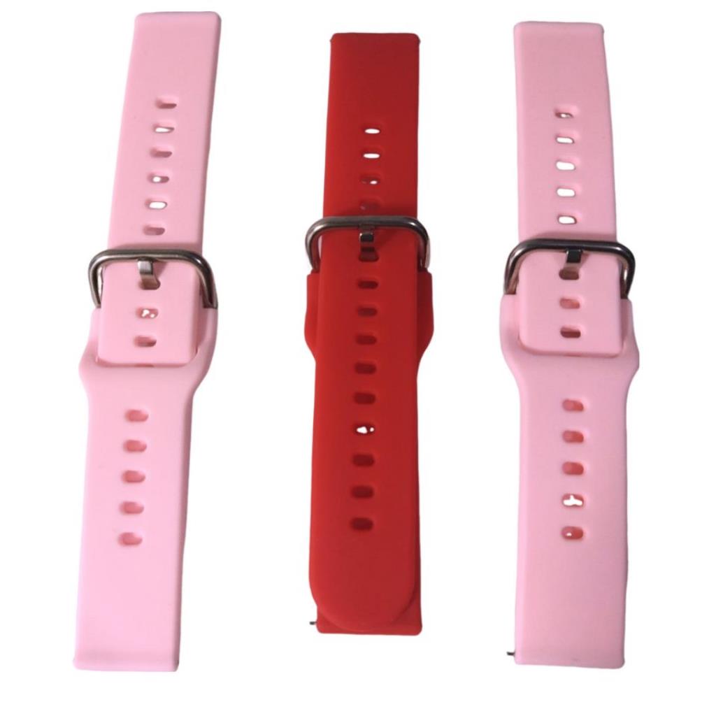 Pulseira de Silicone Lisa 20mm Com Pinos de Liberação Rapida
