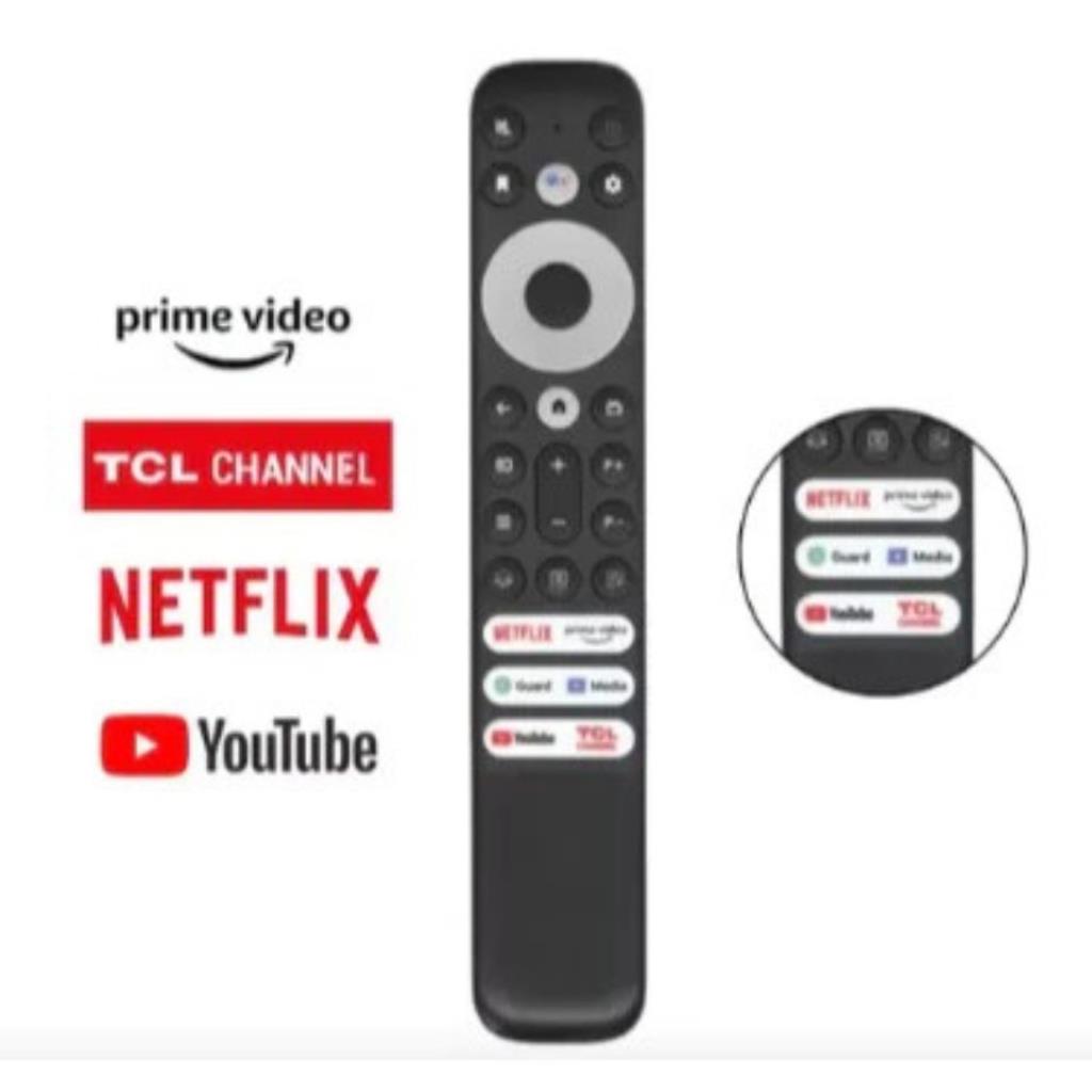 Controle Remoto TV TCL Netflix/Prime Video/Globoplay/Disney+/Youtube LE-7689