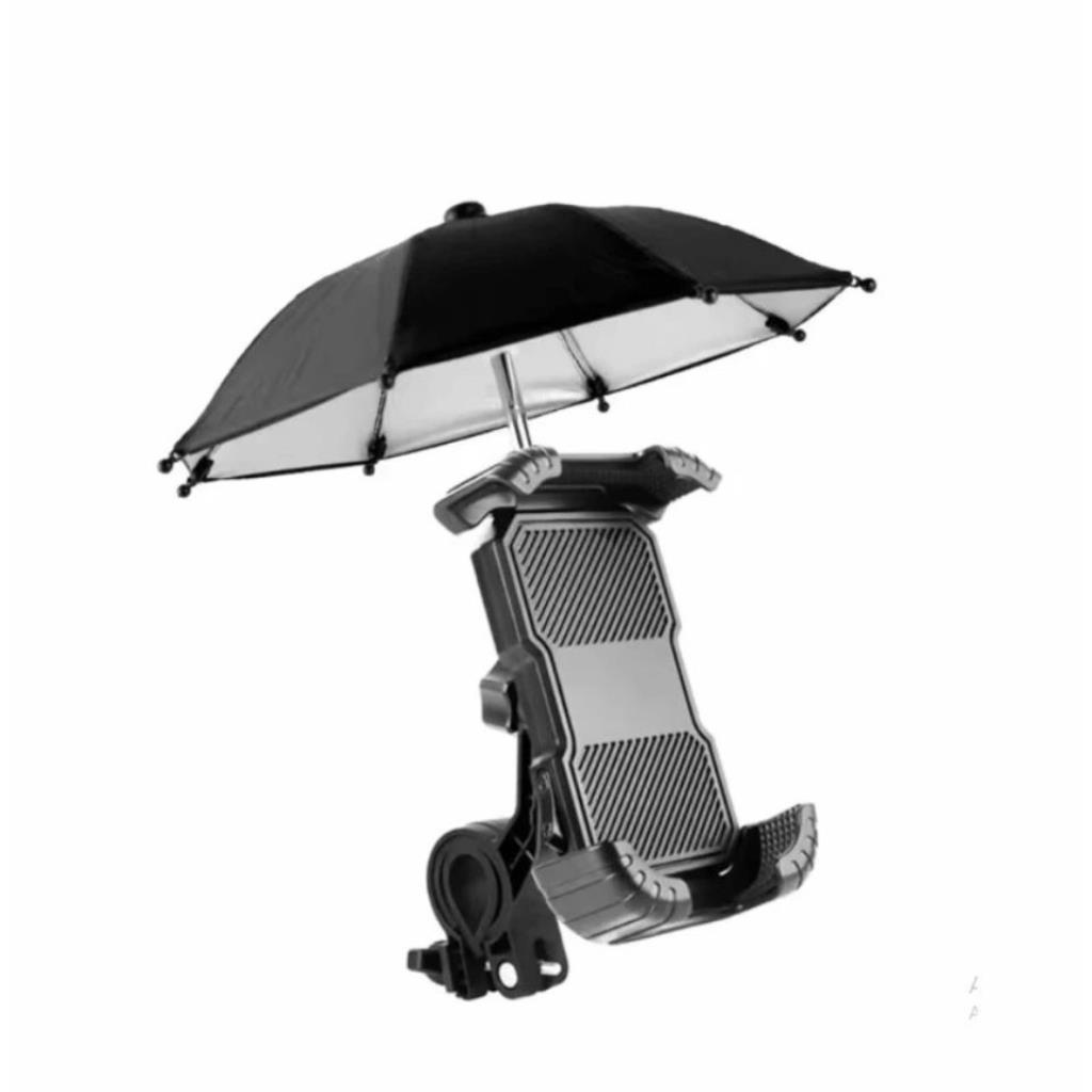 Suporte de Celular Para Moto Universal It-Blue LE-137 Com Sombrinha Proteção Sol e Chuva Com Travamento