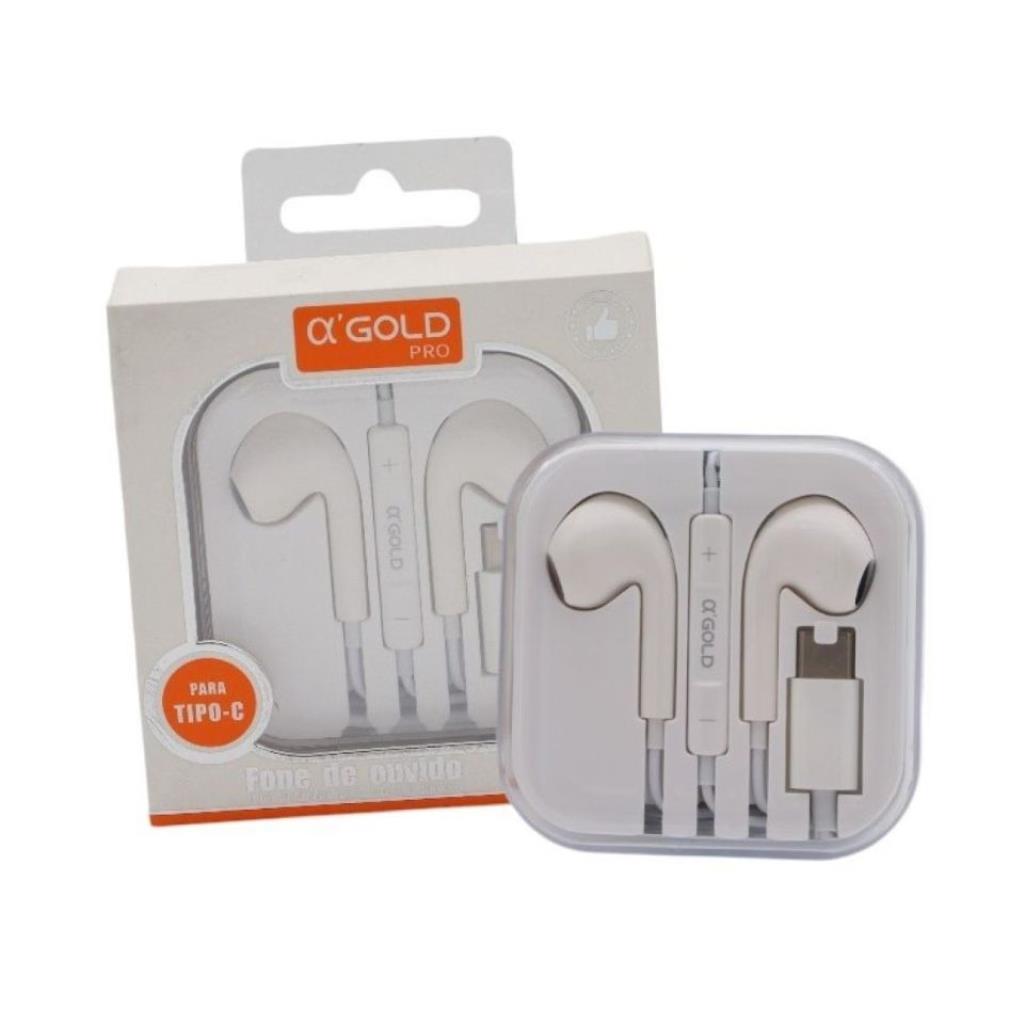 Fone de Ouvido Intra Auricular Agold Pro FN-A69 Tipo C