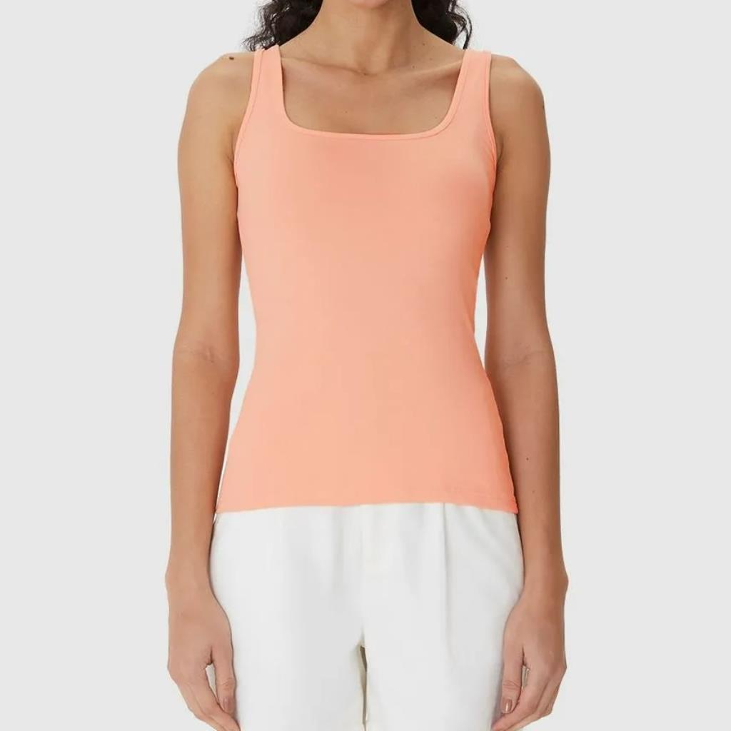 Regata Fem Alça Média Algodão Laranja Tam GG Malwee