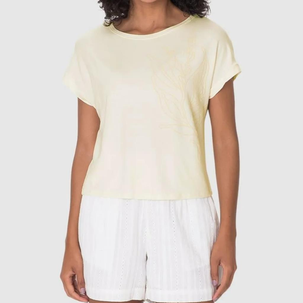 Blusa Ampla Fem Estampa Puff Moletinho De Viscose Tam G Malwee