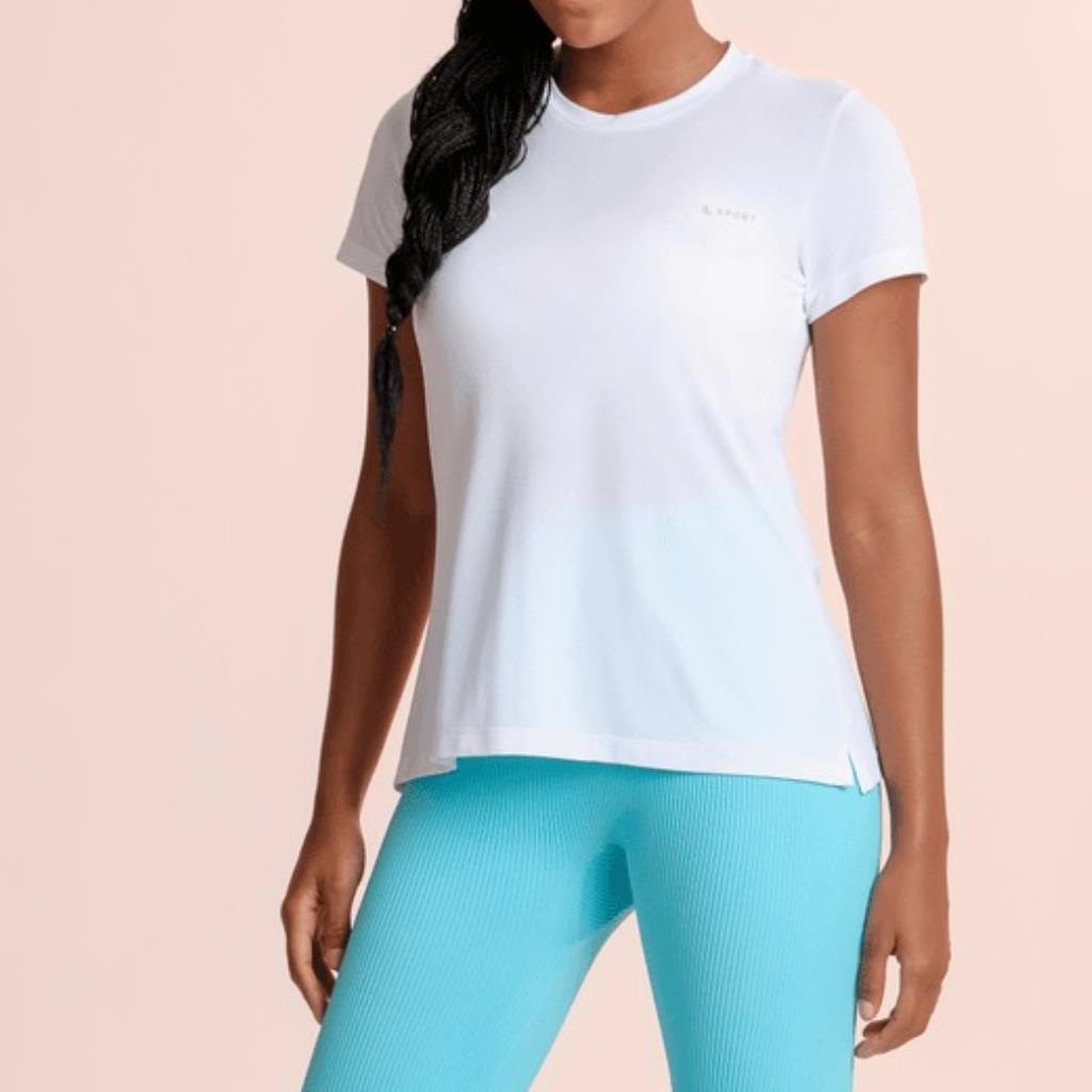 Camiseta Crepe Feminina Branca Tam GG Lupo
