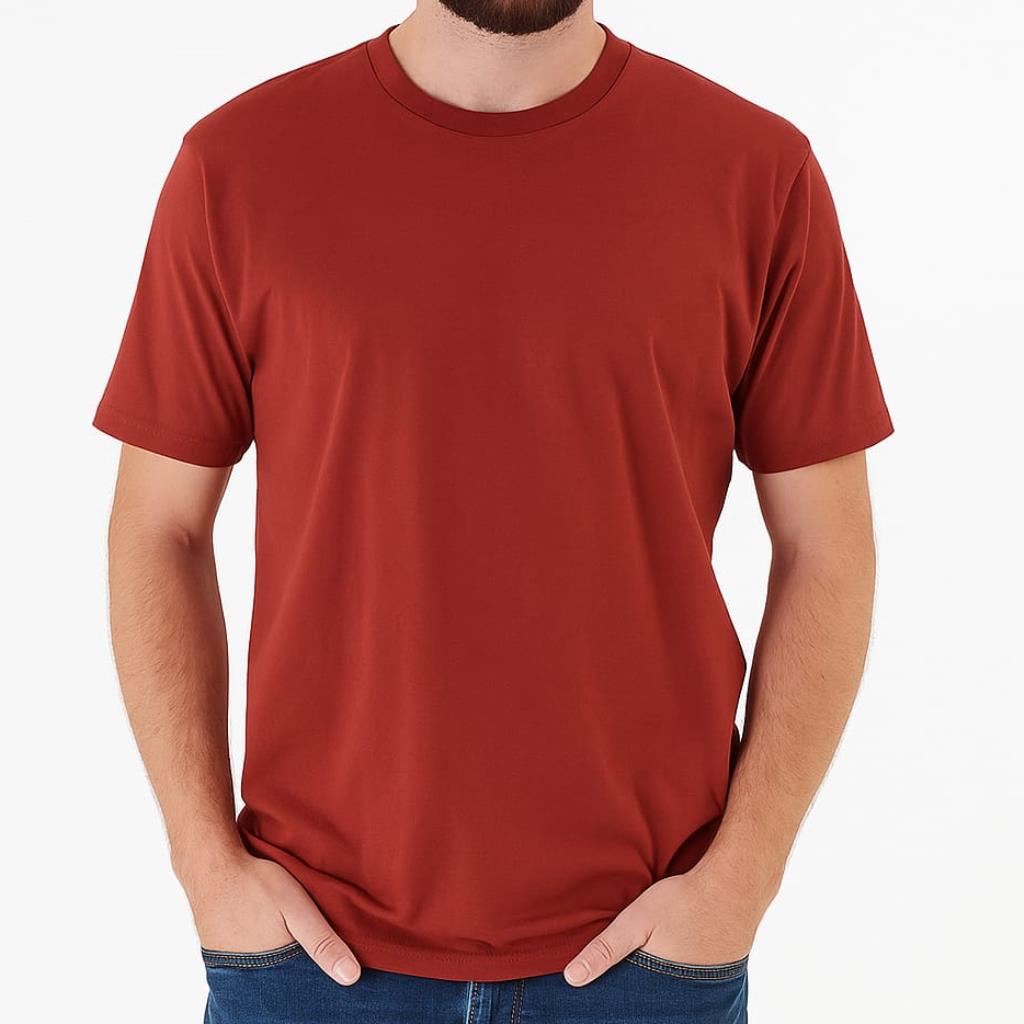 Camiseta Masc Gola Redonda Vermelho Tam M Malwee