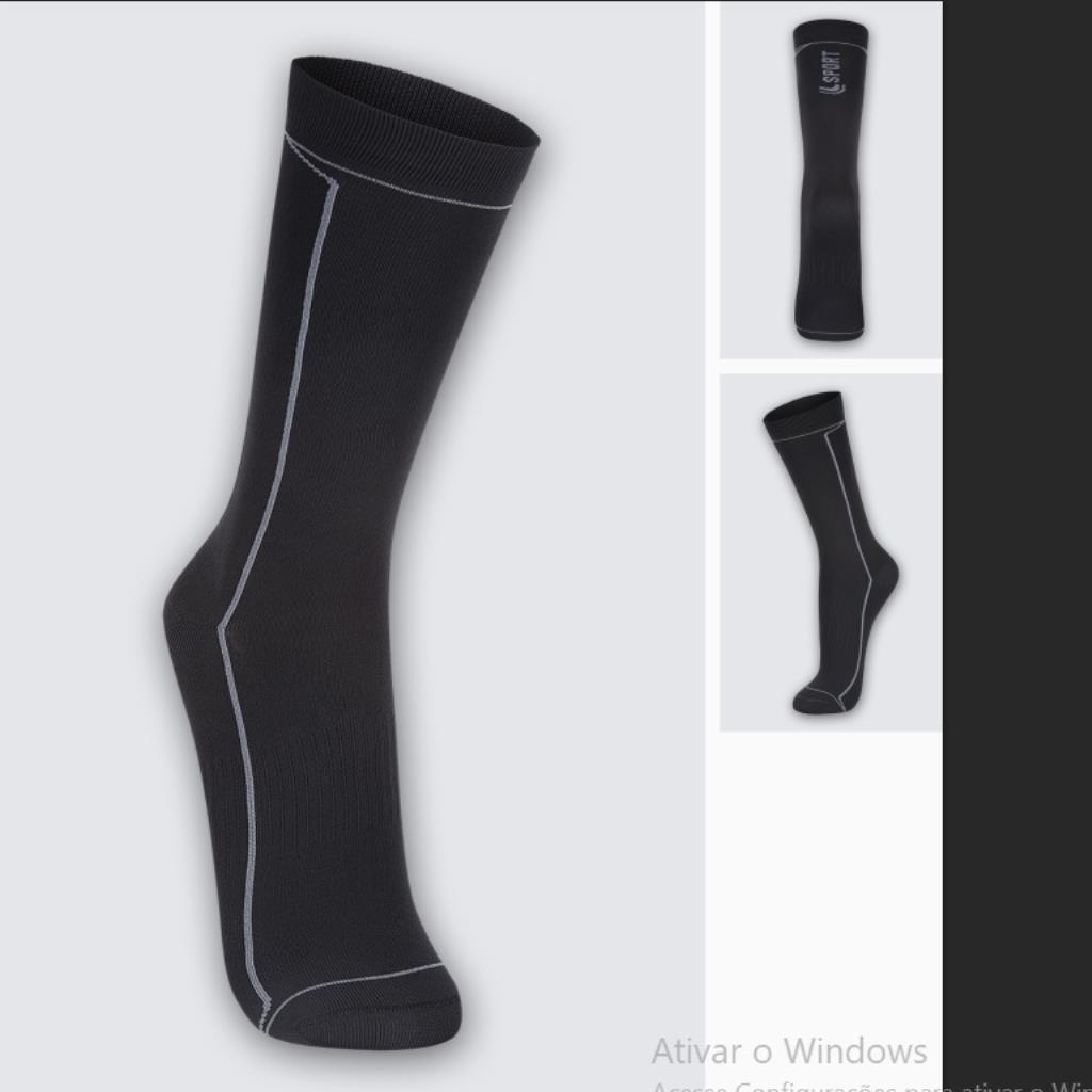 Meia LSport Quebec Cano Extra Longo Tam 41 a 44 Lupo