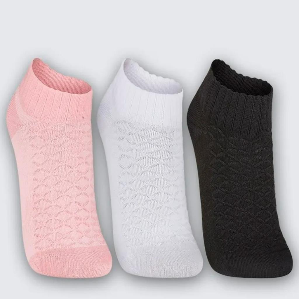 KIT 3 MEIAS CANO CURTO TAM 34 A 39 LUPO