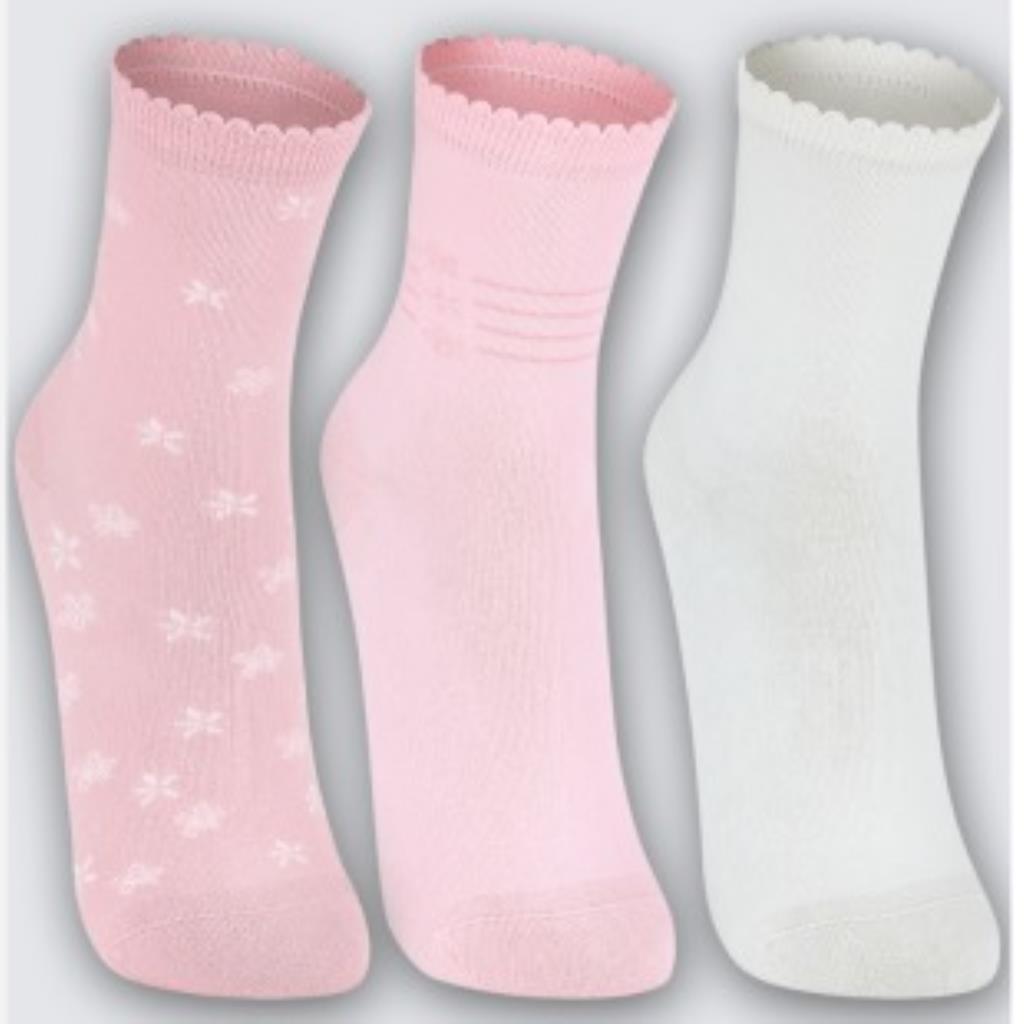 Kit Meia Fem 3 Pares Tam 34 a 39 Lupo