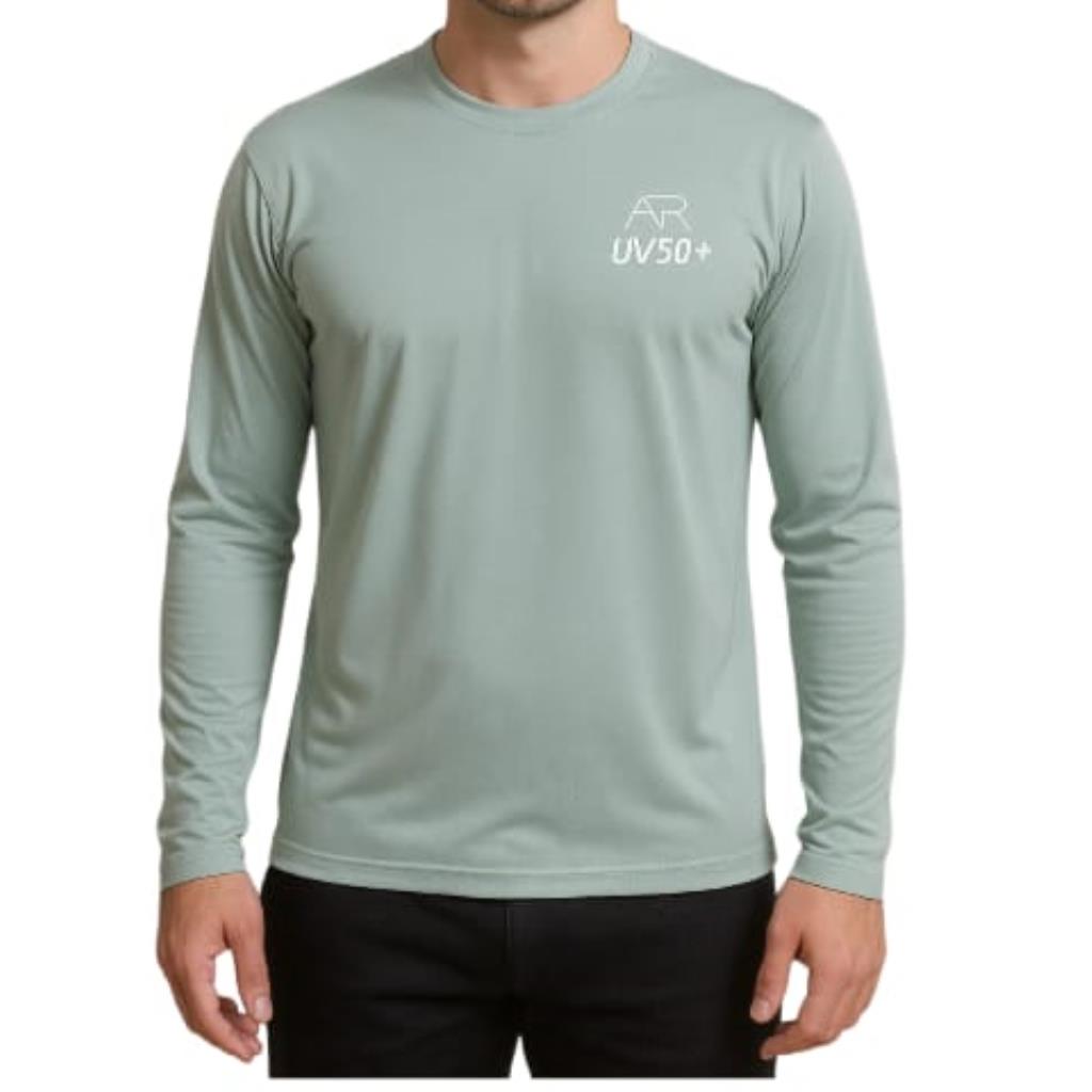 Blusa Protecao Uv Unissex Verde Tam M Aer