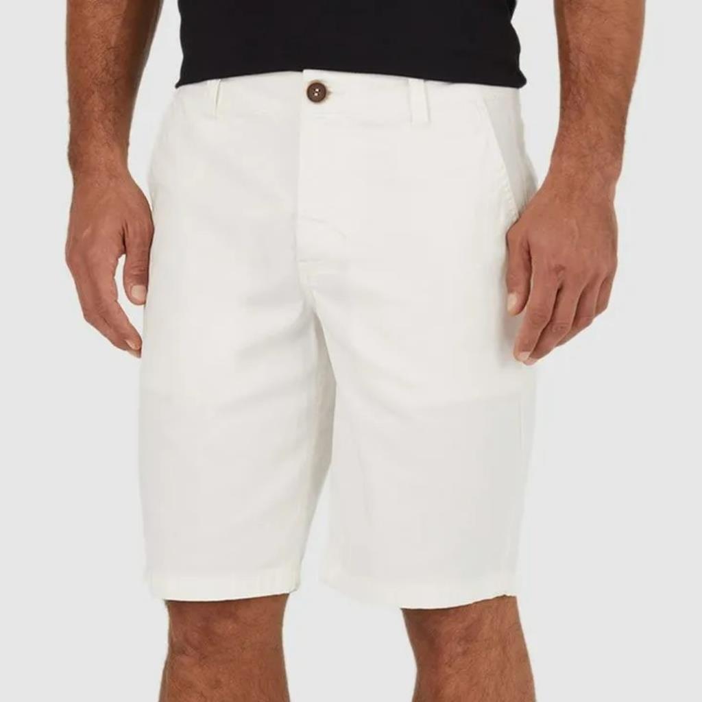 Bermuda Chino Masculina Sarja Branca Tam 42 Malwee