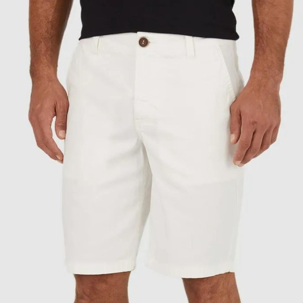 Bermuda Chino Masculina Sarja Branca Tam 40 Malwee
