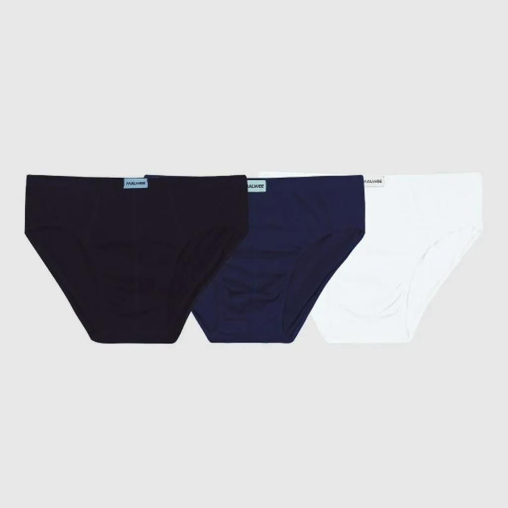 Kit 3 Cueca Slip 100% Algodão Tam G Malwee