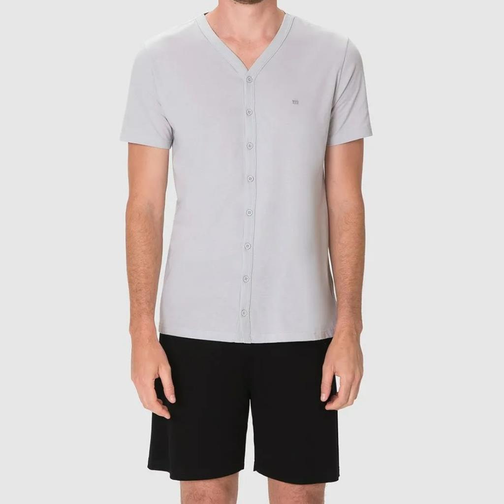 Pijama Masc Botões Frontais Algodao Tam XGG Malwee