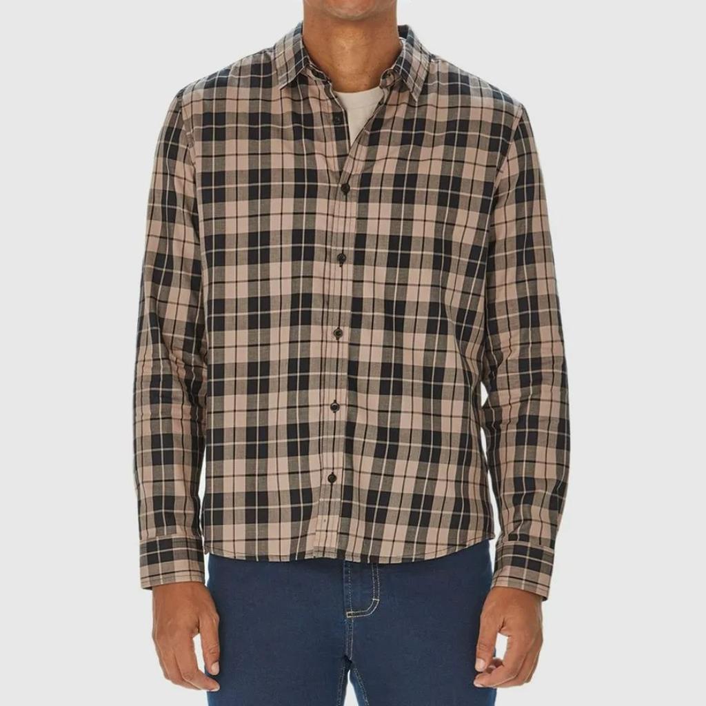 Camisa Masc Xadrez Algodão Sarjado Tam P Malwee