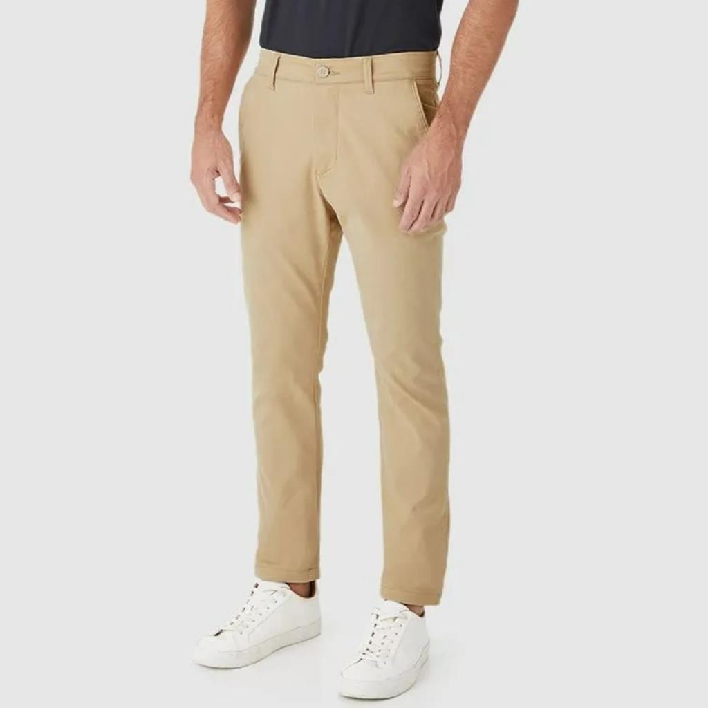 Calça Masc Chino Bolso Funcional Sarja Tam 40 Malwee