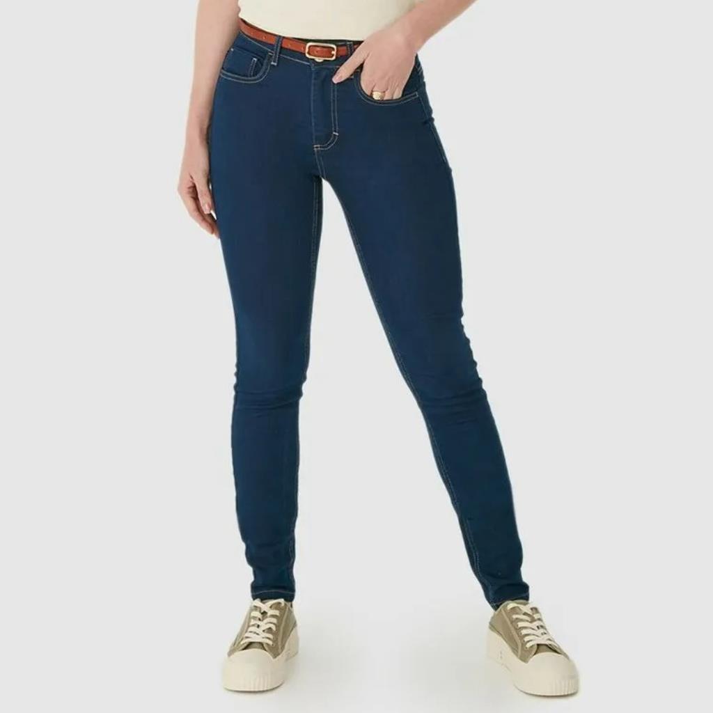 Calca Skinny Cintura Média Jeans Stretch Tam 38 Malwee