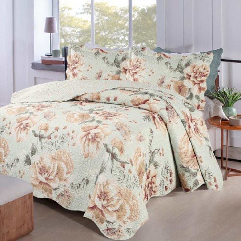 Kit Cobre Leito Solteiro Dupla Face 1,60x2,40 Cajueiro Dyuri