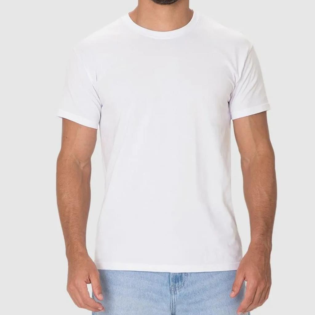 Camiseta Masc Algodão Branca Tam G Malwee