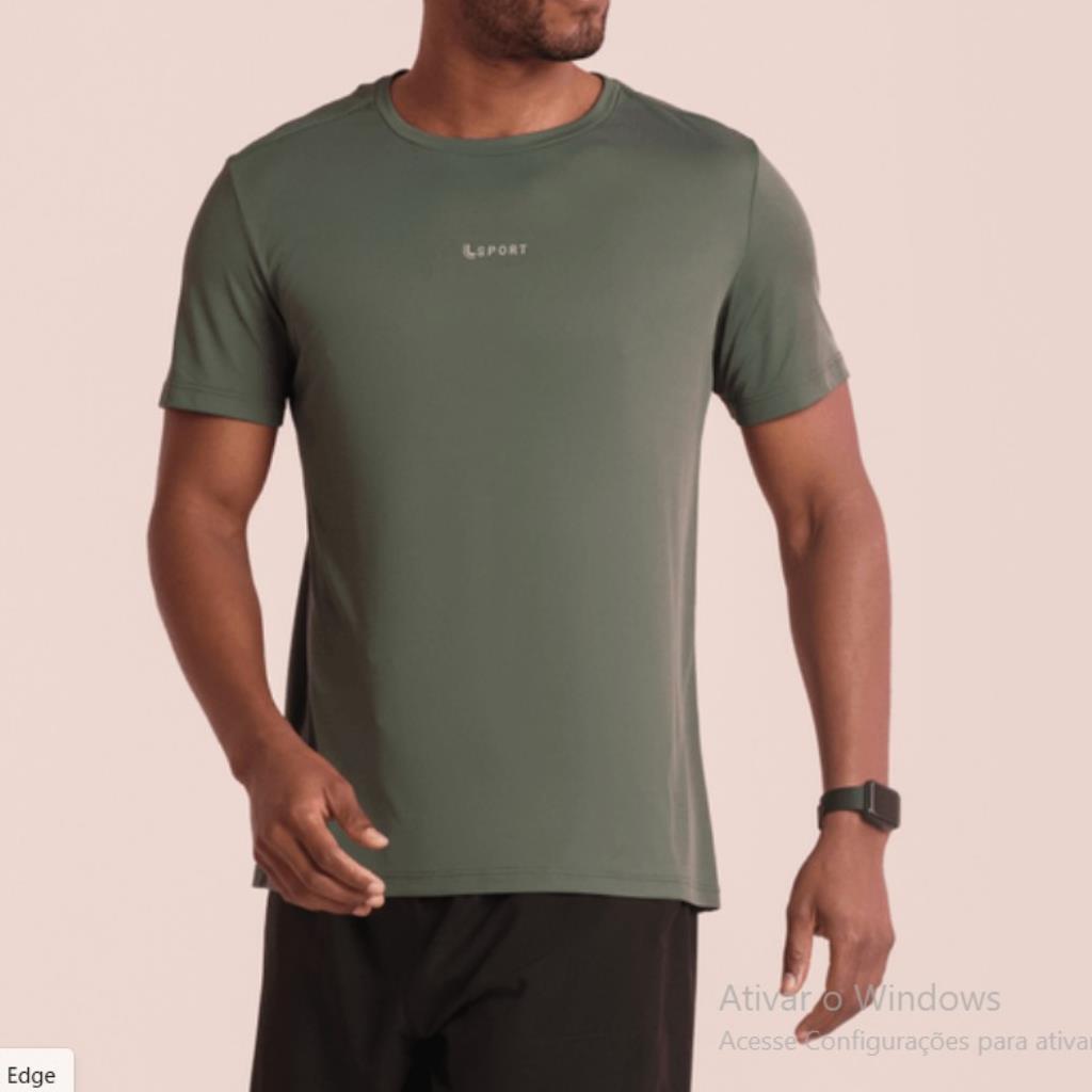 Camiseta Poliamida Básica Run Verde Tam GG Lupo
