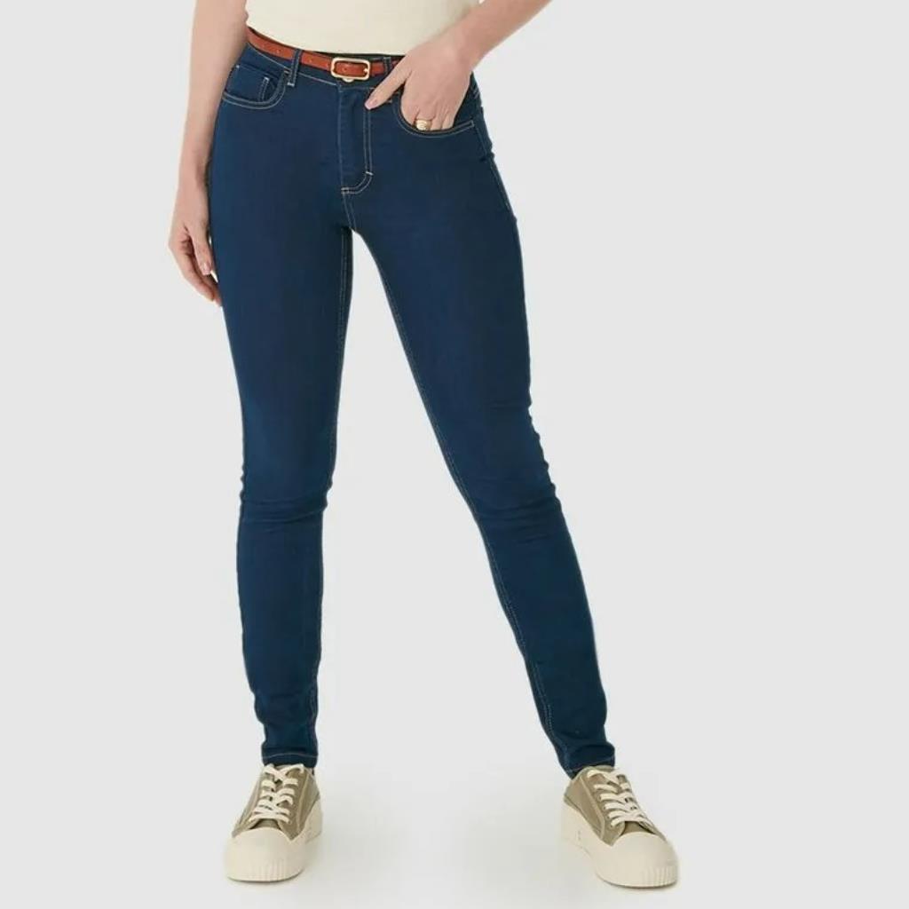 Calca Skinny Cintura Média Jeans Stretch Tam 46 Malwee
