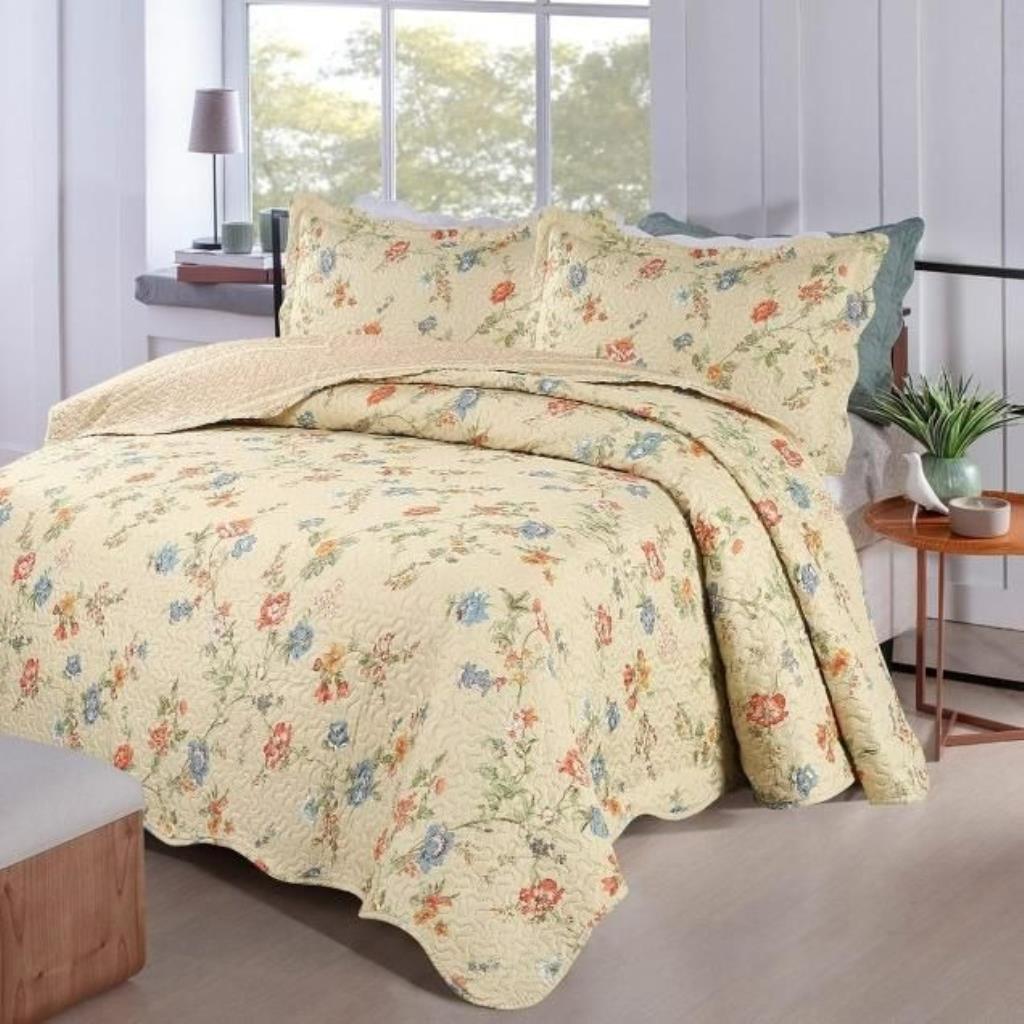 Kit Cobre Leito Queen Dupla Face 2,40x2,60 Figueira Dyuri