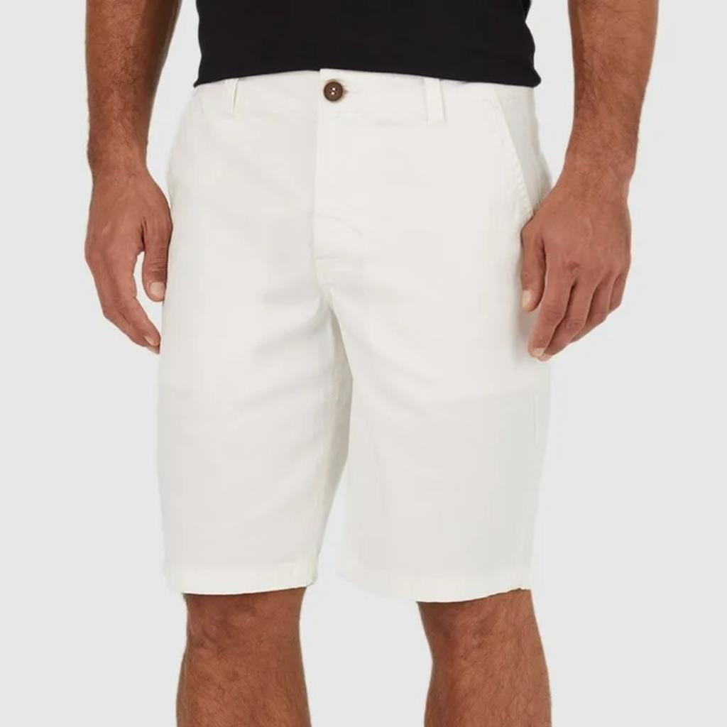 Bermuda Chino Masculina Sarja Branca Tam 38 Malwee