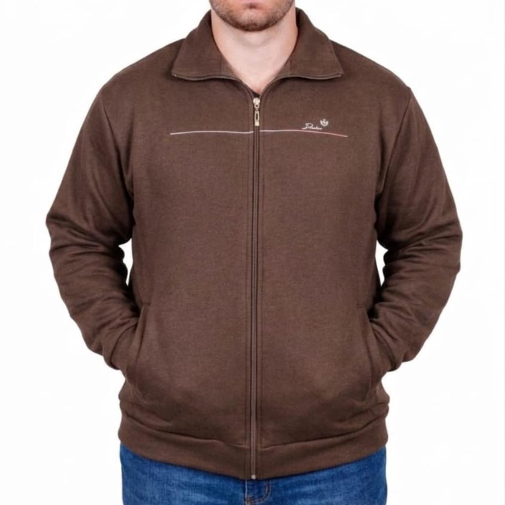 Jaqueta Masc Moletom Gola Alta Nozes Tam G2 Silk Sport