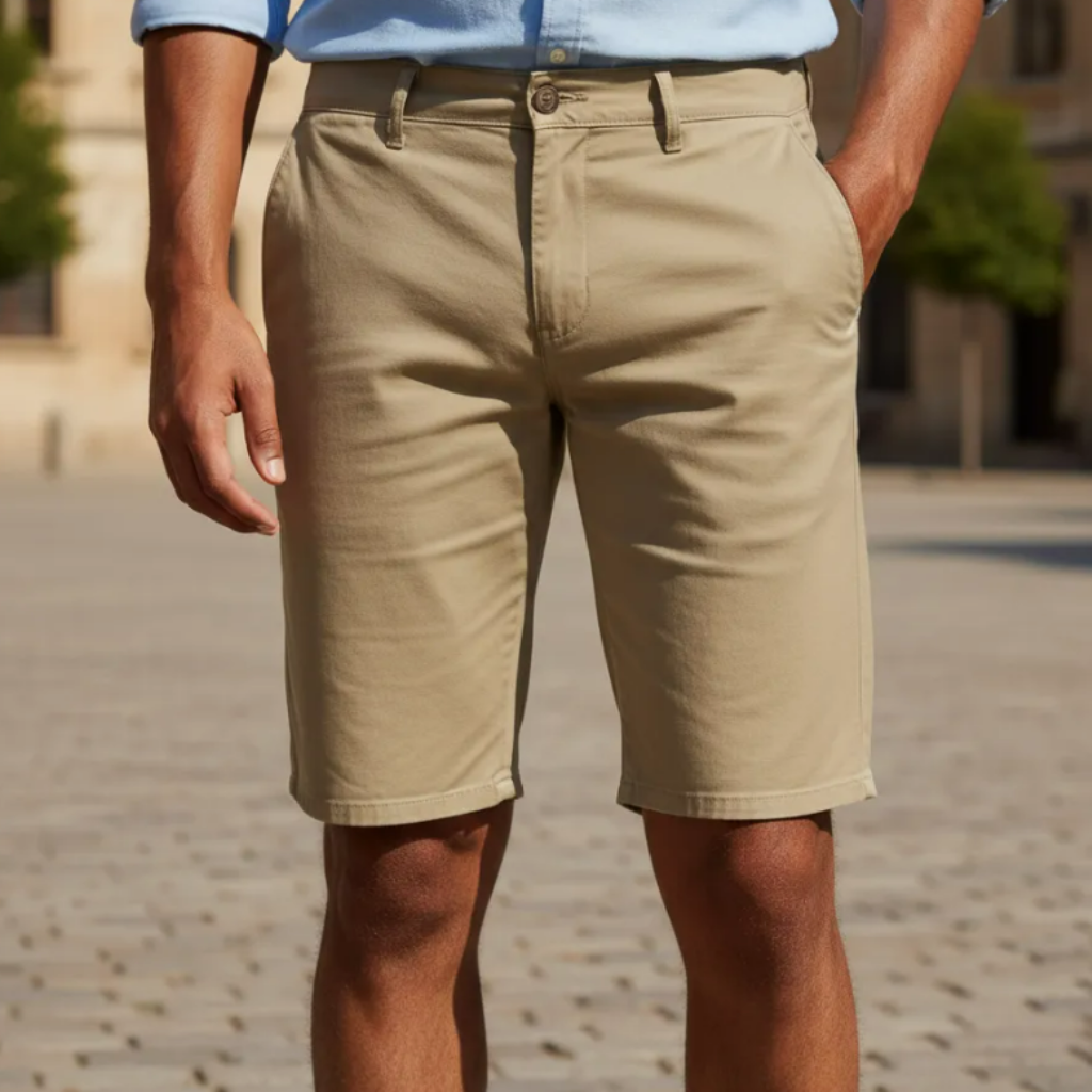 Bermuda Masc  Bolso Faca Tam 40 Bege Ogochi