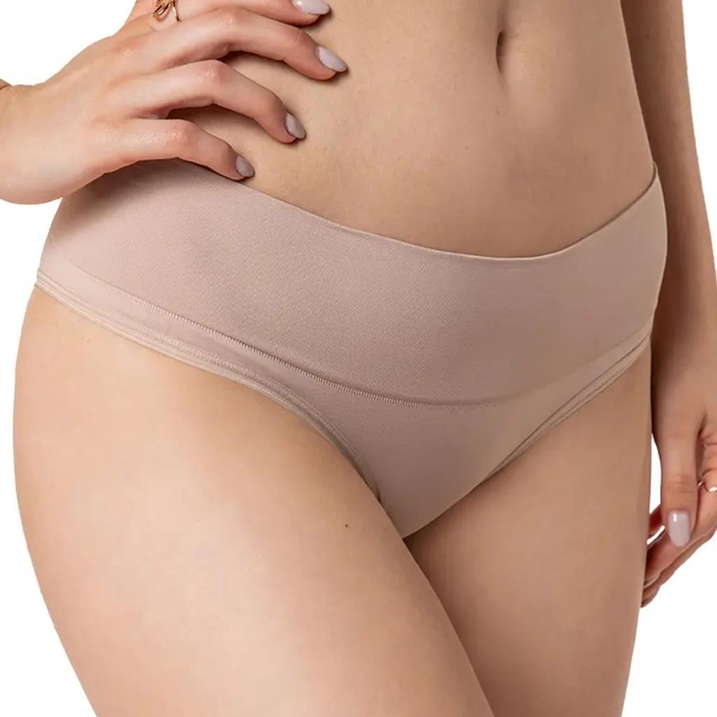 CALCINHA PUNHA SOFT SEM COSTURA NATURAL TAM G LUPO