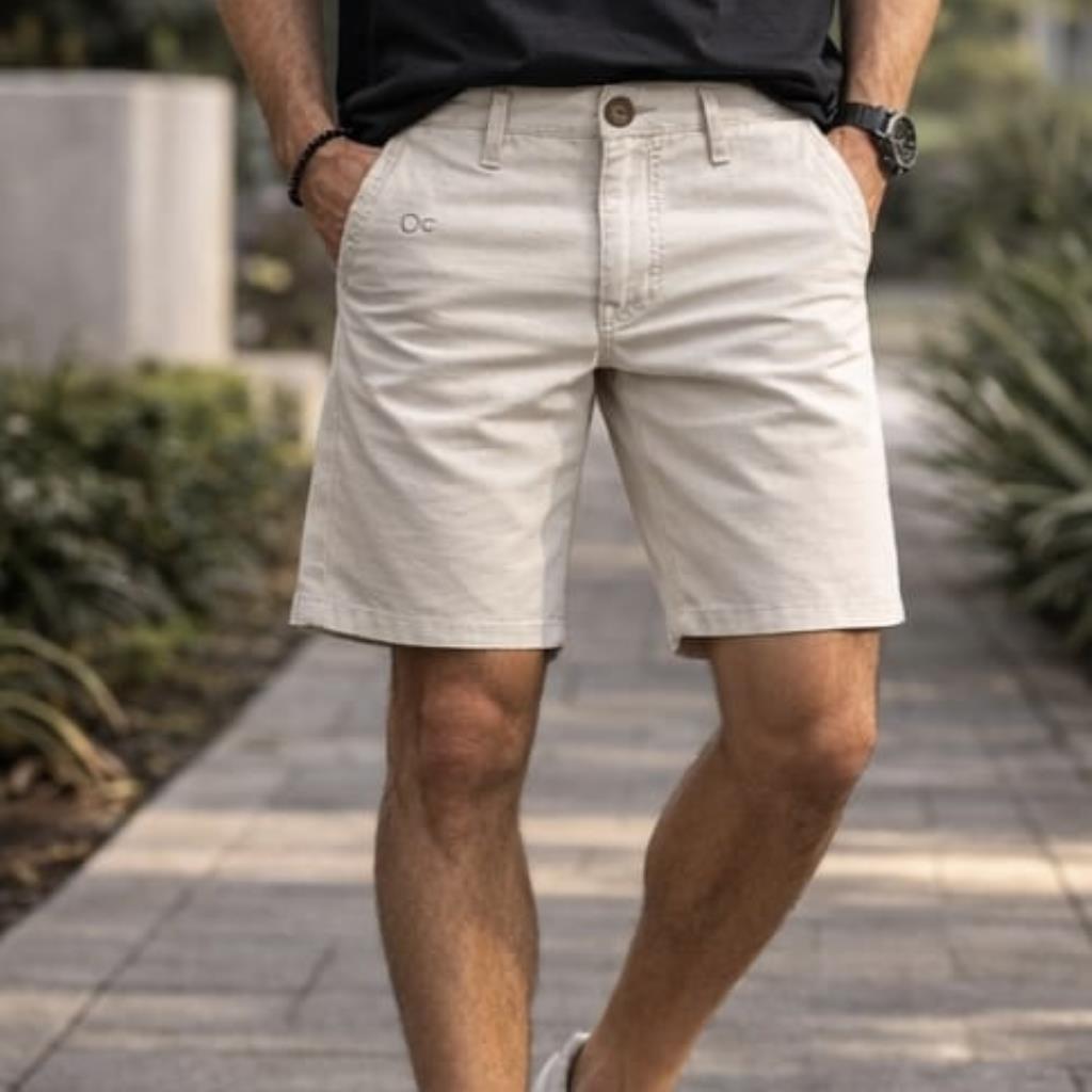 Bermuda Masc Bolso Faca Off White Tam 40 Ogochi