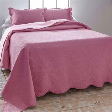 COBRE-LEITO DUPLA FACE QUEEN 2,60 M X 2,40 M ROSA CHA DYURI